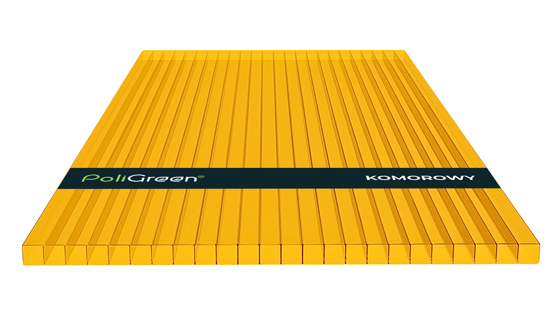 Poliwęglan komorowy 3000x1050, pomarańczowy 10 mm na wymiar