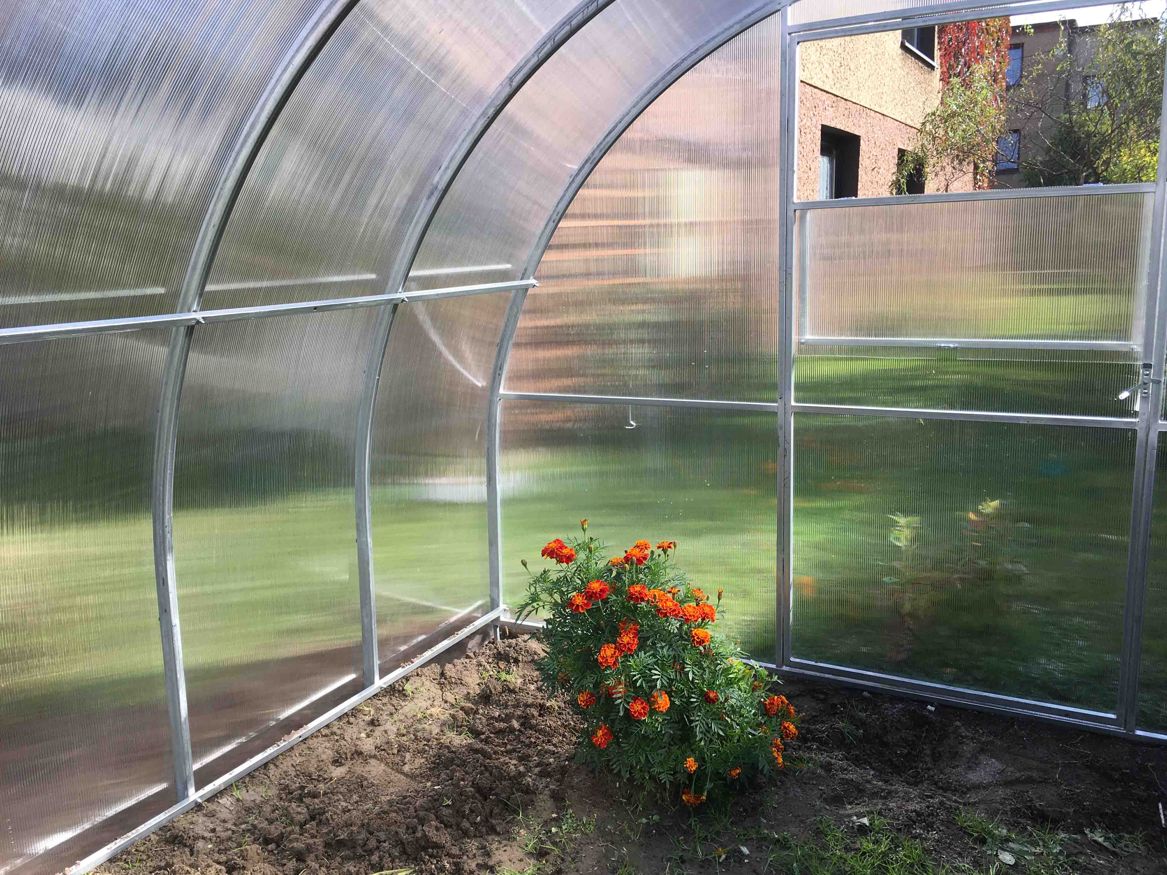 Szklarnia z poliwęglanu Tunel ogrodowy 3x6 m profile 20x40 poliwęglan 6mm