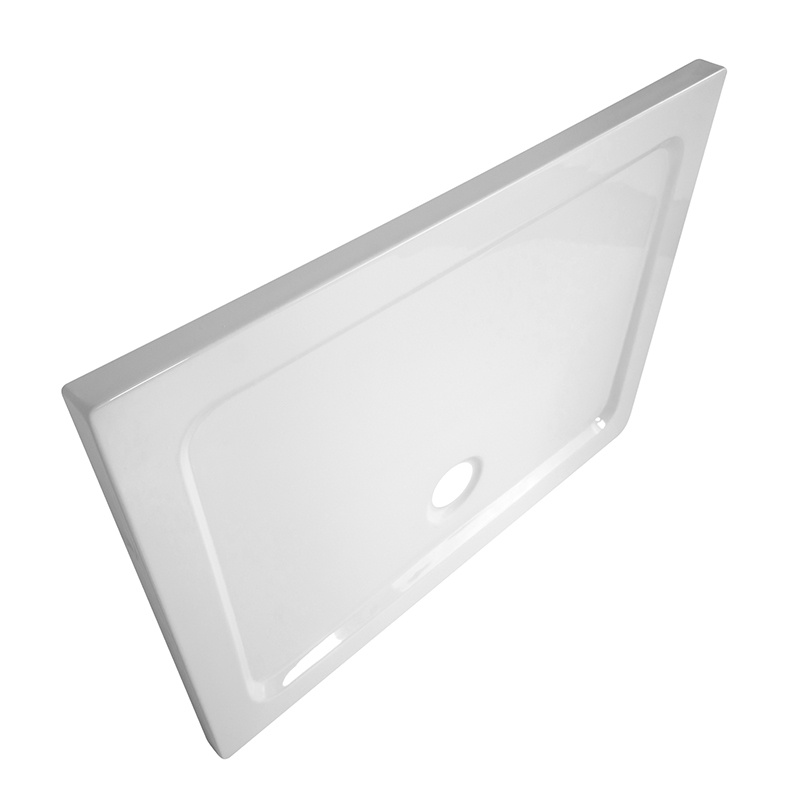 KABINA PRYSZNICOWA PROSTOKĄTNA + BRODZIK KZ12A/ST03E CZARNA/BIAŁY 90x80 CM