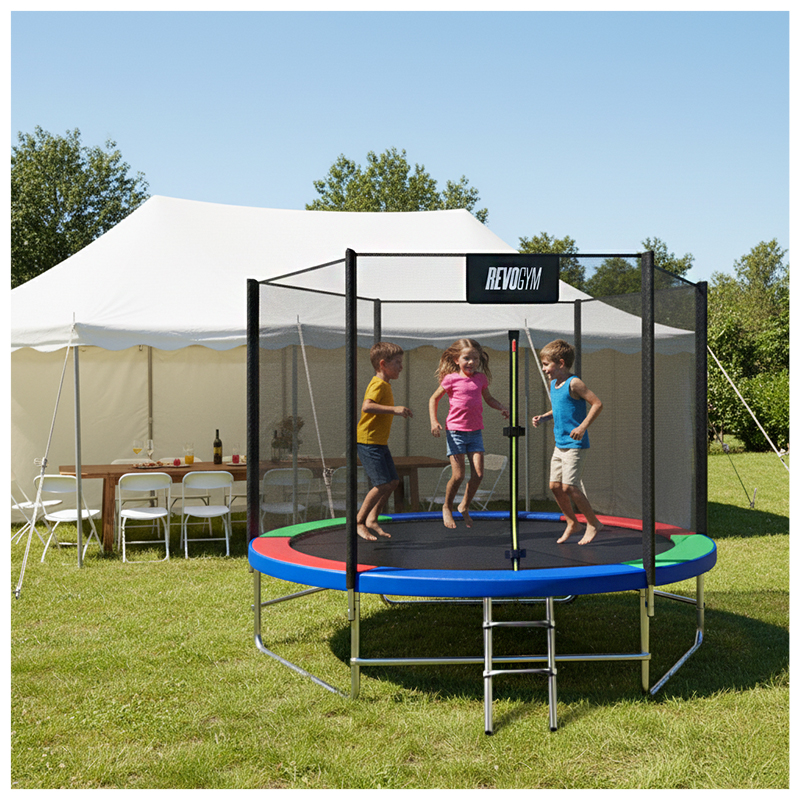 TRAMPOLINA OGRODOWA DLA DZIECI SKY 10FT WIELOKOLOROWA 305 CM