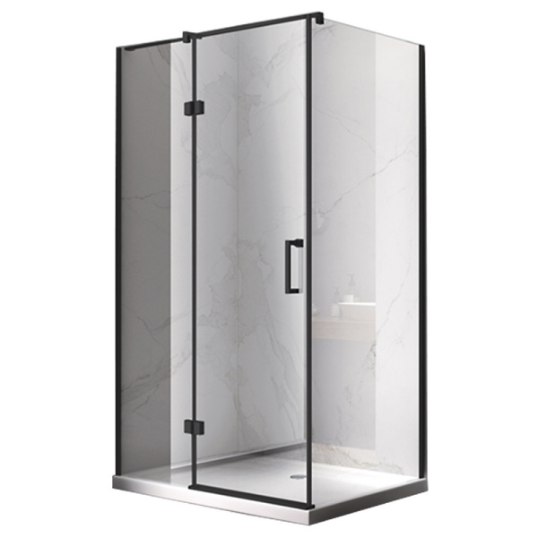 KABINA PRYSZNICOWA PROSTOKĄTNA KZ03B CZARNA 110x90 CM KZ03B-BL-110X90