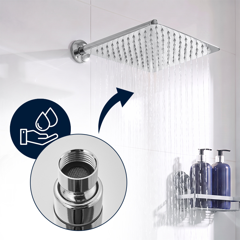 DESZCZOWNICA SLIM KWADRATOWA CHROM DES-PR-1-CH-30