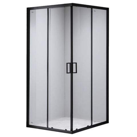 KABINA PRYSZNICOWA KWADRATOWA BL31B CZARNA 90x90 CM BL31B-90