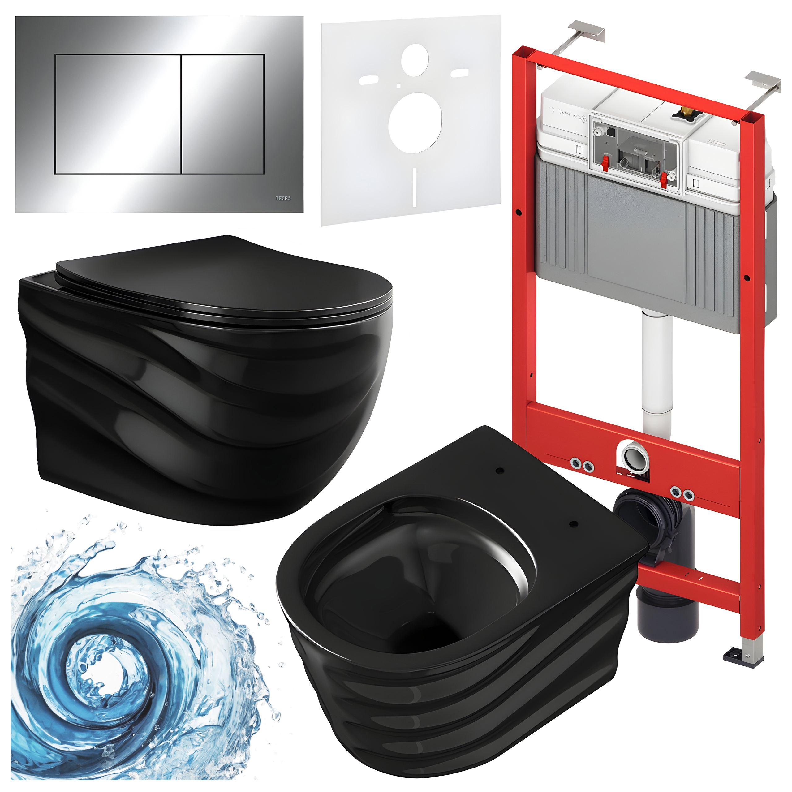 Sisseehitatud WC-poti komplekt HYD3295