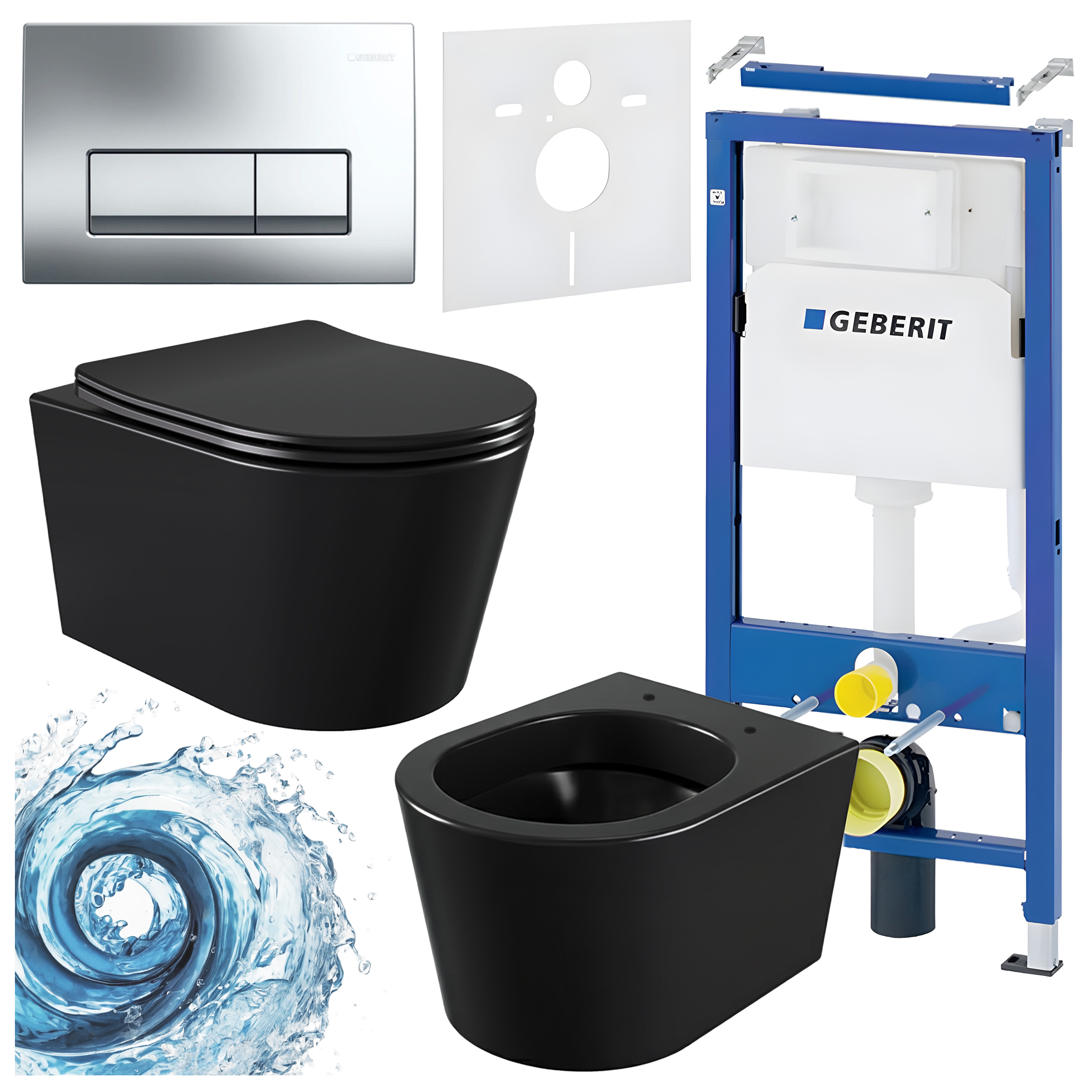 Sisseehitatud WC-poti komplekt HYD3465