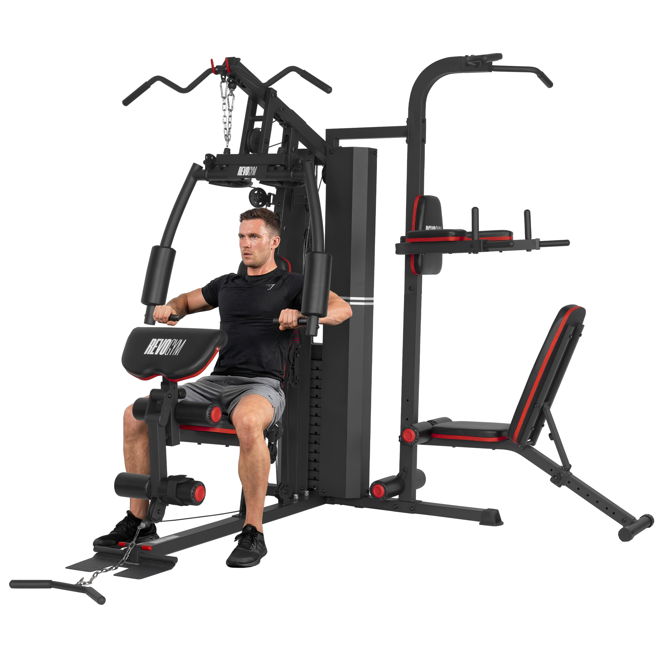 ATLAS DO ĆWICZEŃ WIELOSTANOWISKOWY TRENINGOWY SIŁOWNIA DOMOWA LS09 90KG LS09