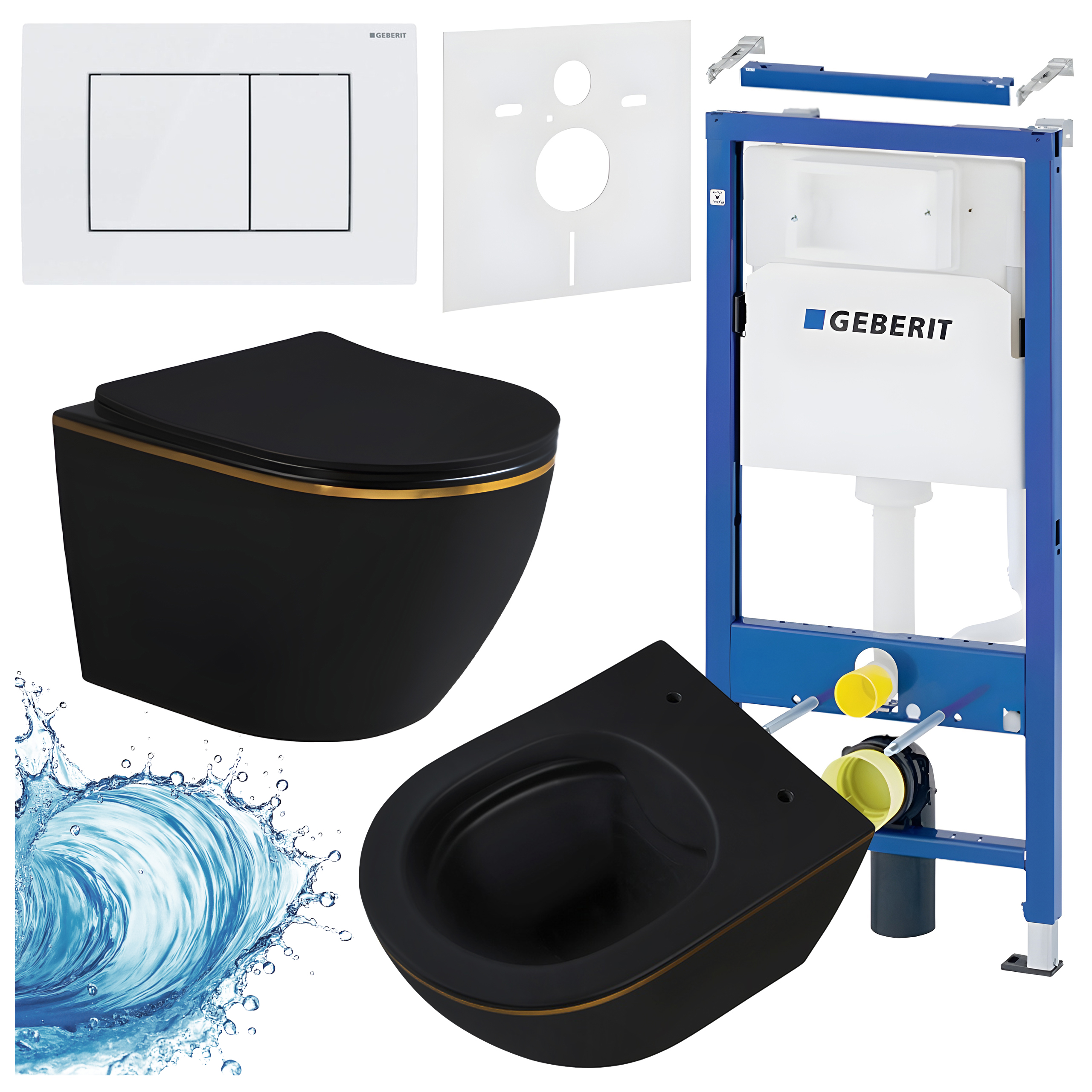 Sisseehitatud WC-poti komplekt HYD3341