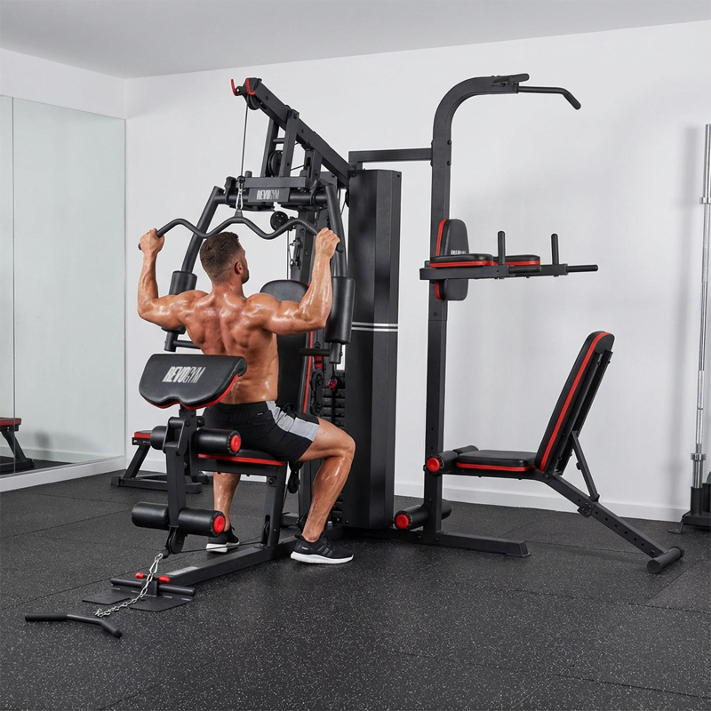 ATLAS DO ĆWICZEŃ WIELOSTANOWISKOWY TRENINGOWY SIŁOWNIA DOMOWA LS09 90KG LS09