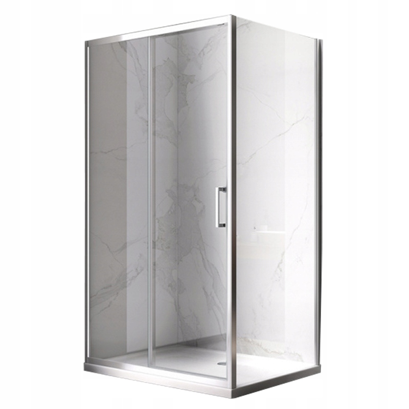 KABINA PRYSZNICOWA PROSTOKĄTNA KZ103B CHROM 110x80 CM KZ103B-110X80