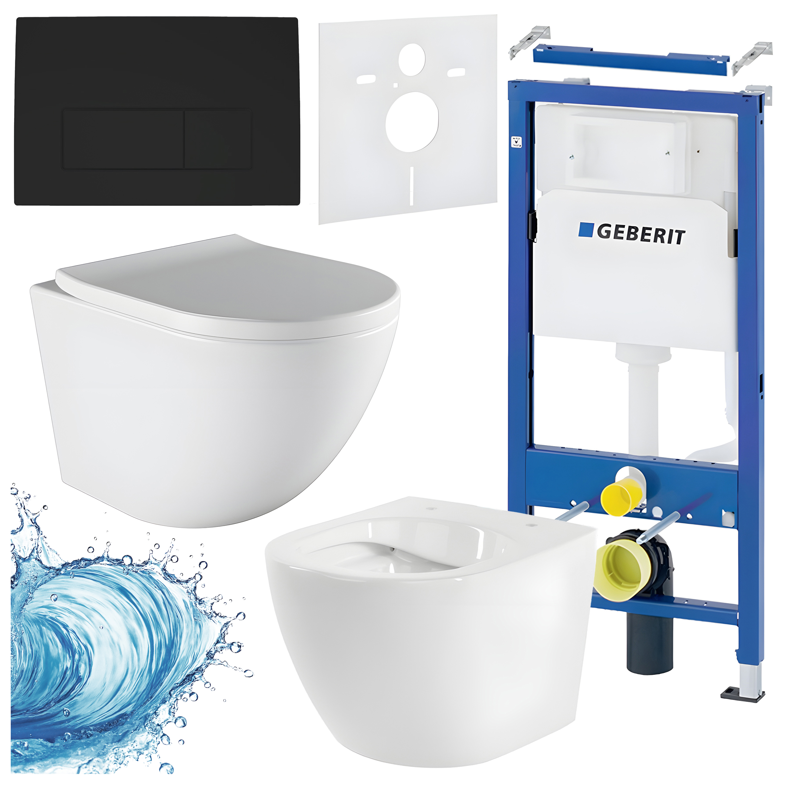 Sisseehitatud WC-poti komplekt HYD3460