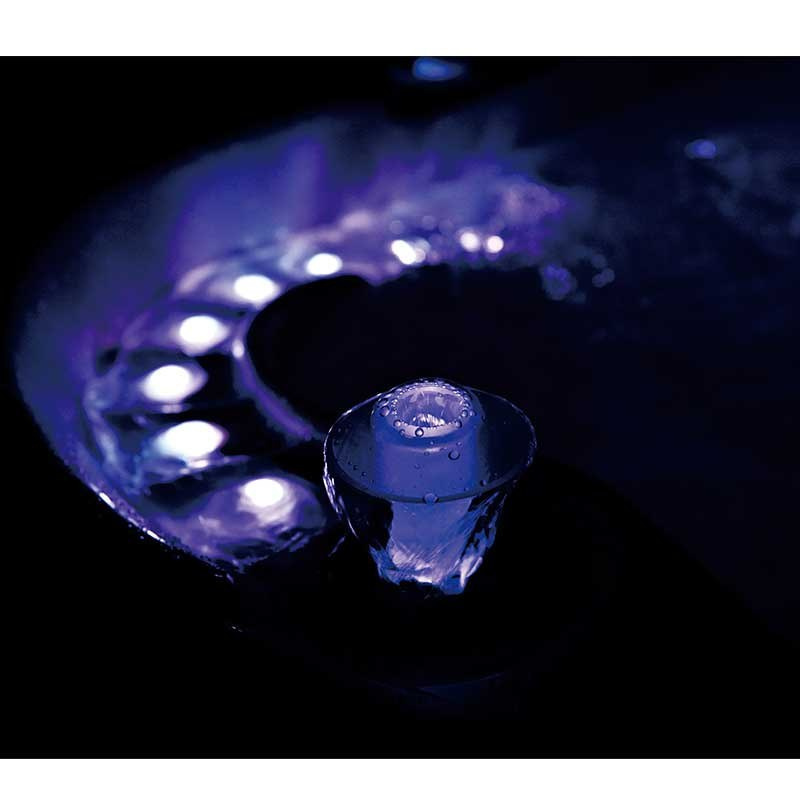 JACUZZI OGRODOWE WANNA SPA340 BIAŁA PERŁA OBUDOWA SZARA 220x220 CM SPA340-2452