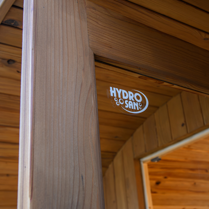 SAUNA OGRODOWA FIŃSKA BECZKA Z PIECEM TROMSO-HG-2 4-6 OSOBOWA 210x210 CM TROMSO-HG TROMSO-HG-2