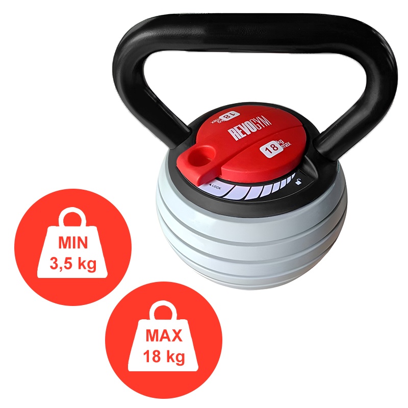 HANTEL KETTLEBELL REGULOWANY 18 KG RP16-18 RP16-18