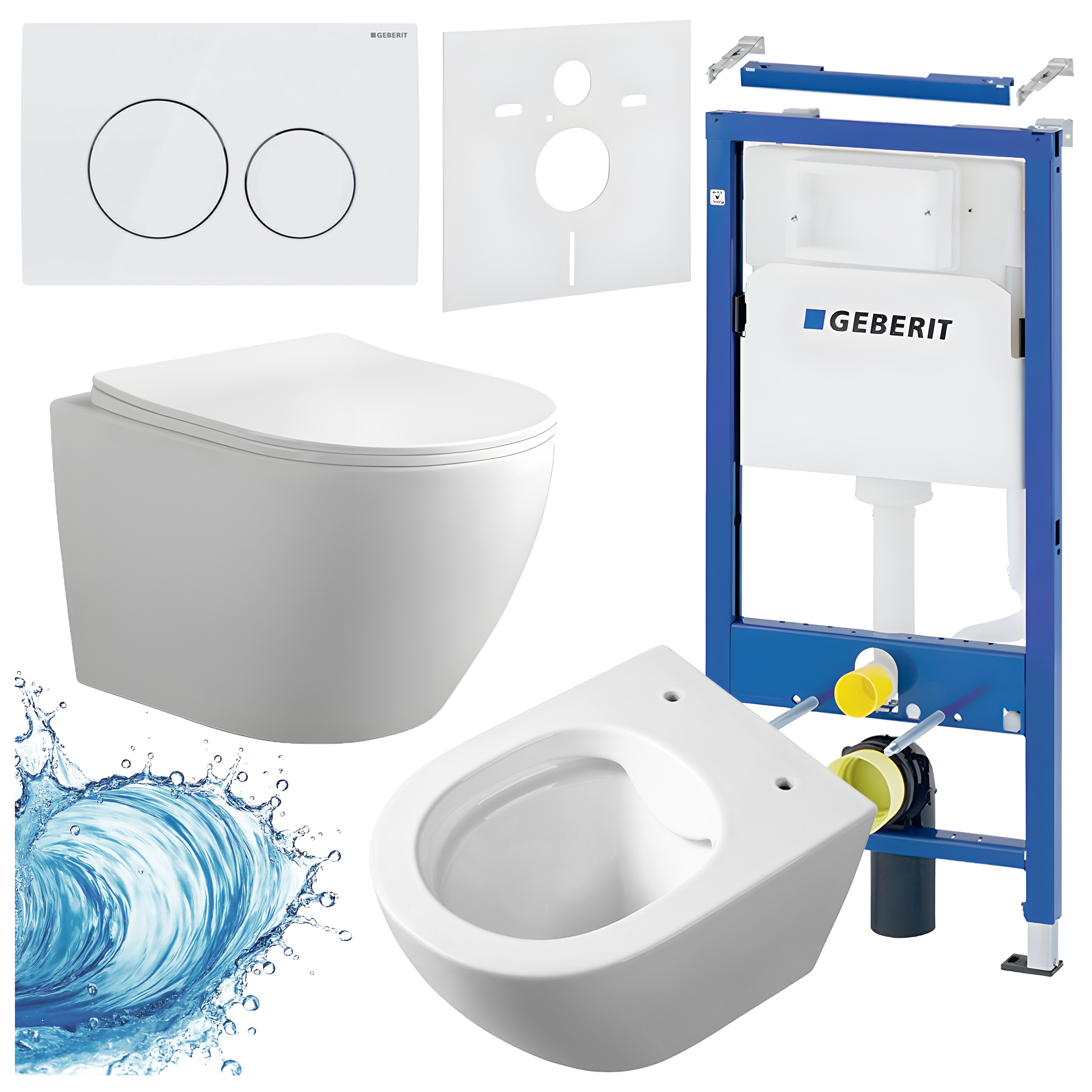 Sisseehitatud WC-poti komplekt HYD3191