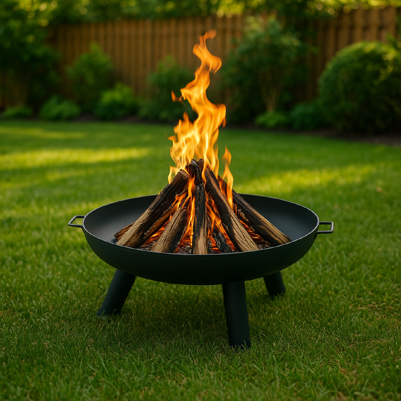PALENISKO GRILL OGRODOWY WĘGLOWY VL15 CZARNE VL15-BLACK