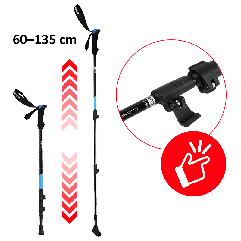 KIJE TREKKINGOWE KIJKI NORDIC WALKING DO CHODZENIA HORNET
