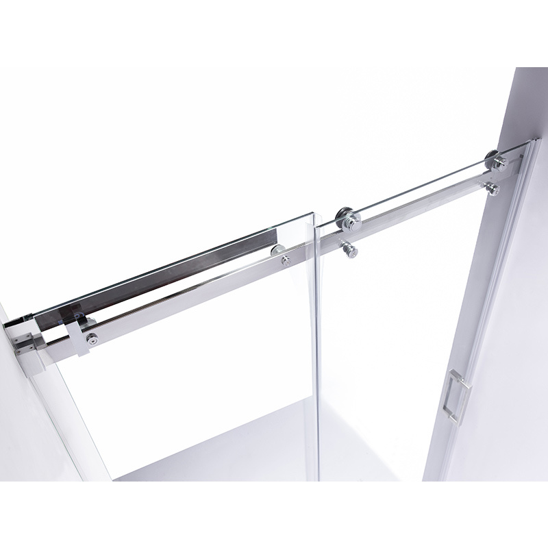 DRZWI PRYSZNICOWE PRZESUWNE DO WNĘKI SH03G CHROM 145-150 CM 8 MM