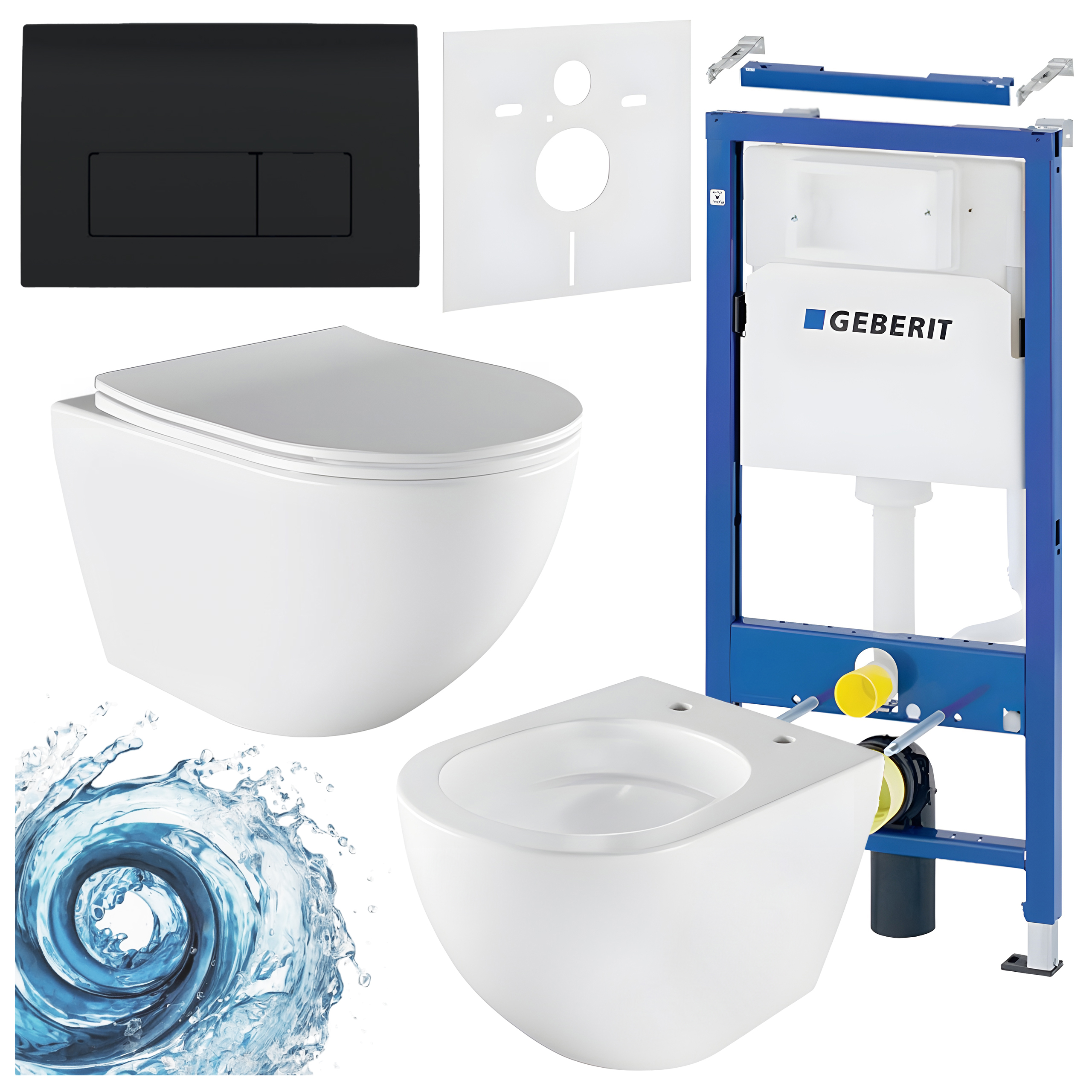 Sisseehitatud WC-poti komplekt HYD3449