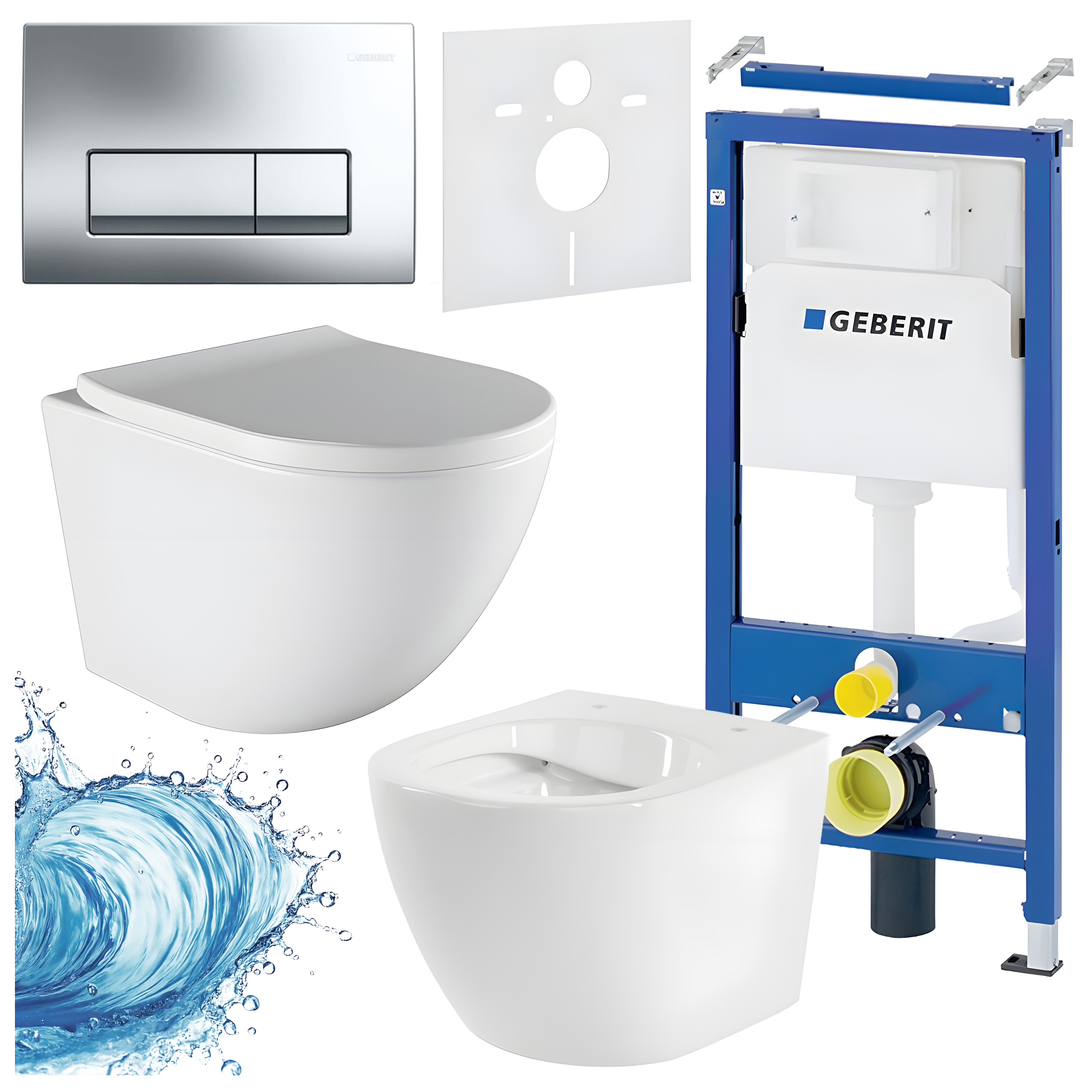 Sisseehitatud WC-poti komplekt HYD3461