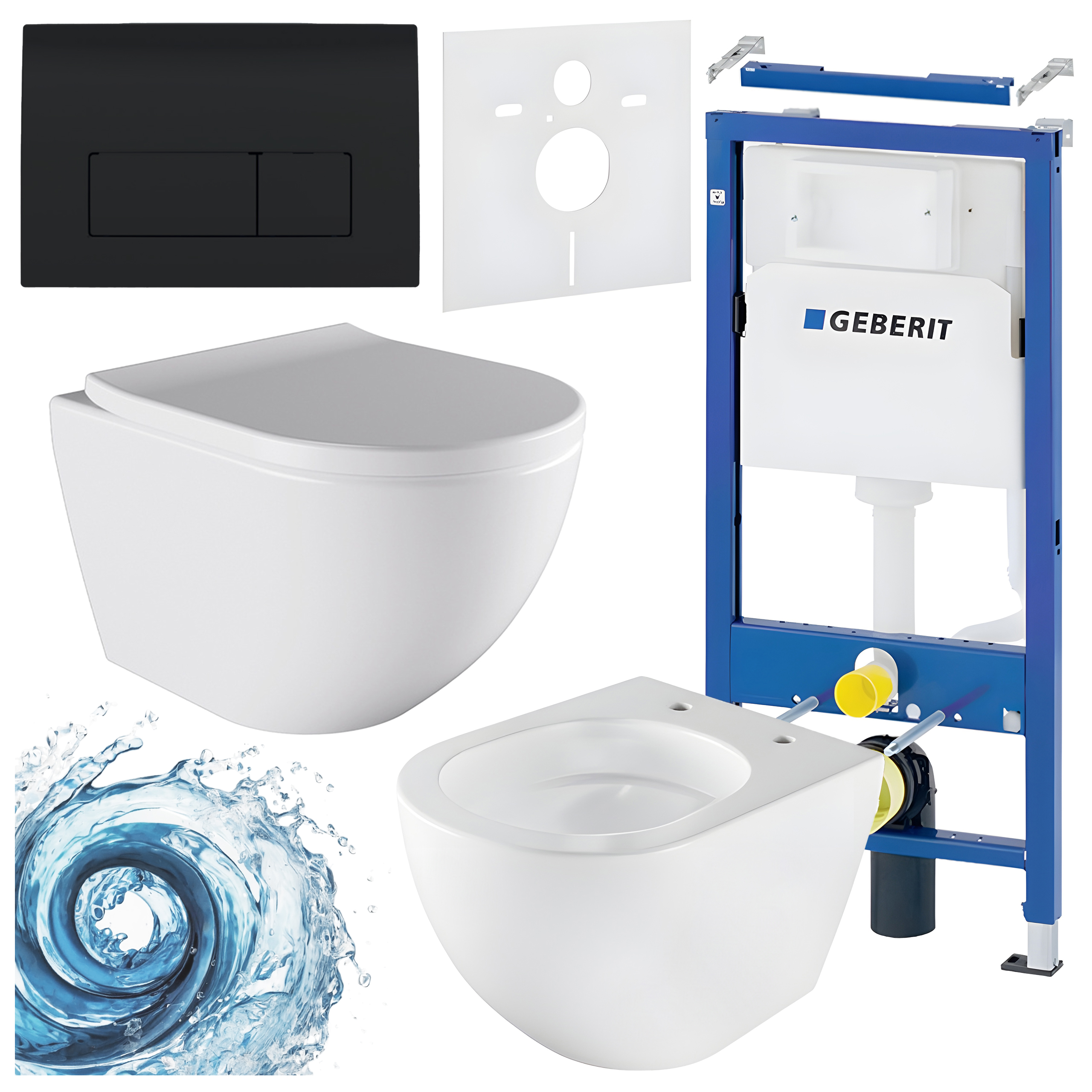 Sisseehitatud WC-poti komplekt HYD3455