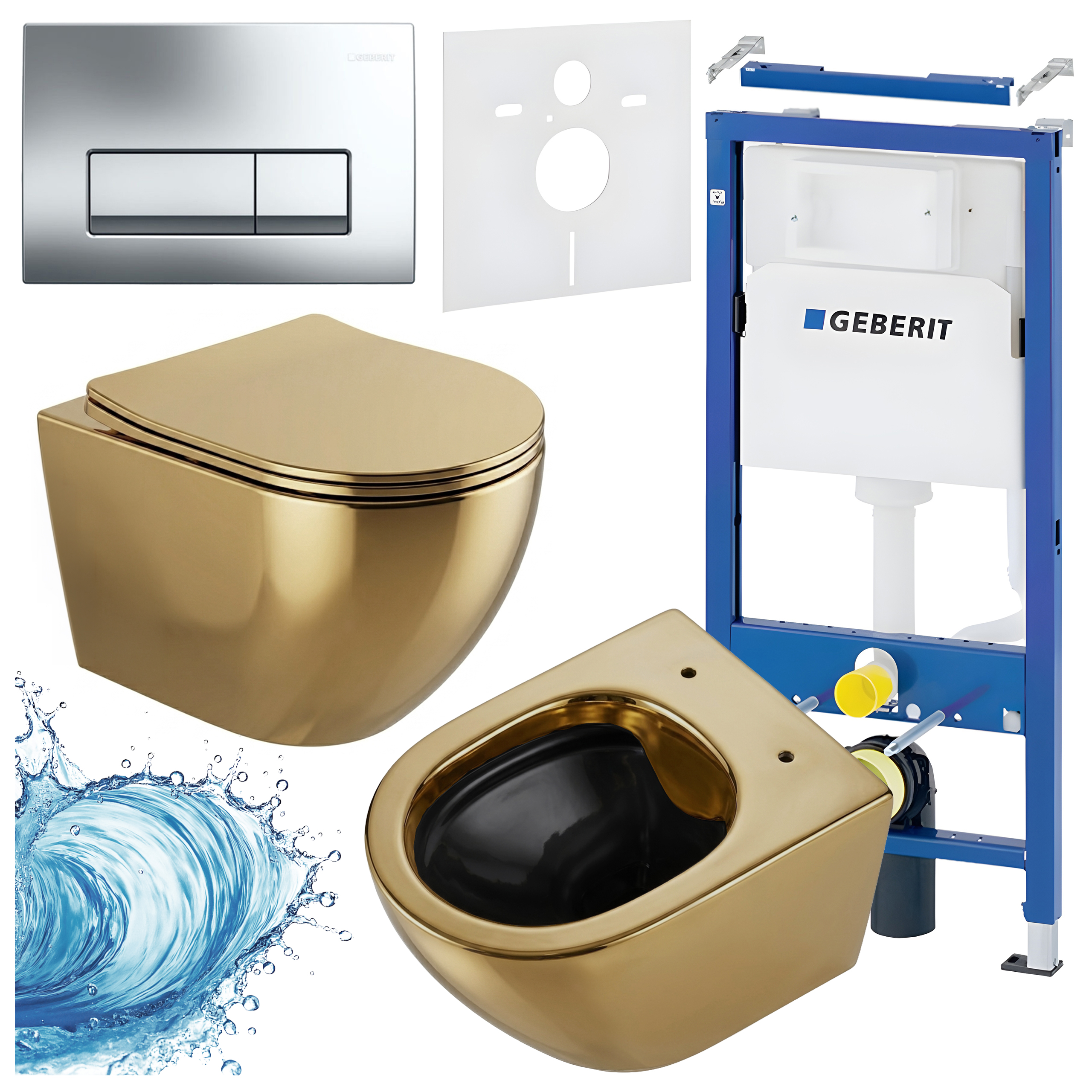 Sisseehitatud WC-poti komplekt HYD3415