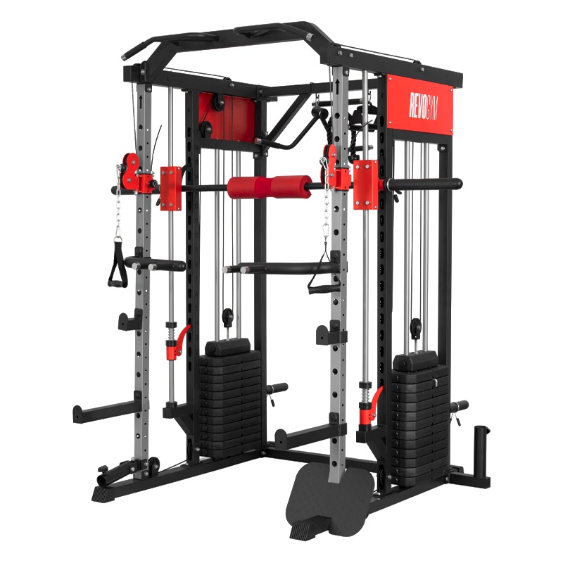 ATLAS DO ĆWICZEŃ SUWNICA SMITHA DOMOWY TRENINGOWY WIELOFUNKCYJNY LS03 144KG LS03