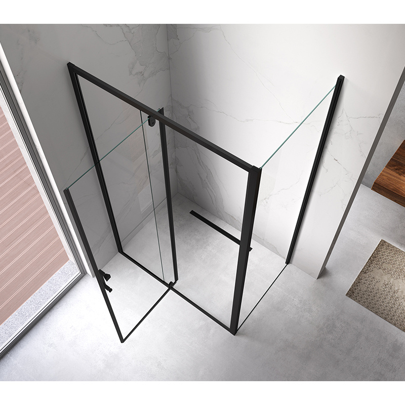 KABINA PRYSZNICOWA PROSTOKĄTNA KZ07D-BL-120X100 CZARNA 120x100 CM KZ07D-BL-120X100