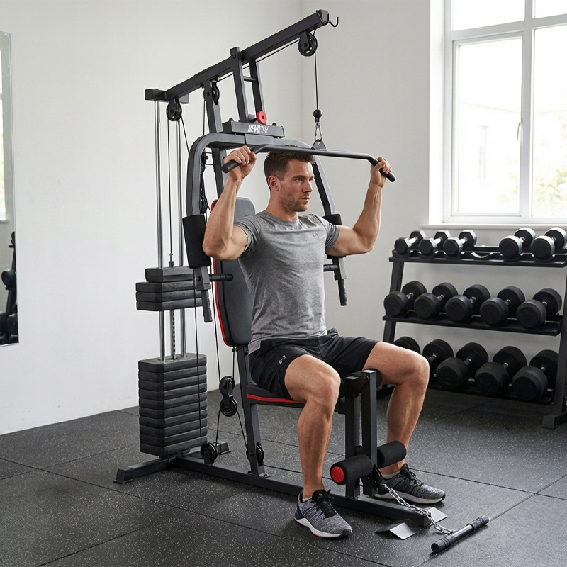 ATLAS DO ĆWICZEŃ WIELOSTANOWISKOWY TRENINGOWY SIŁOWNIA DOMOWA LS07 72KG