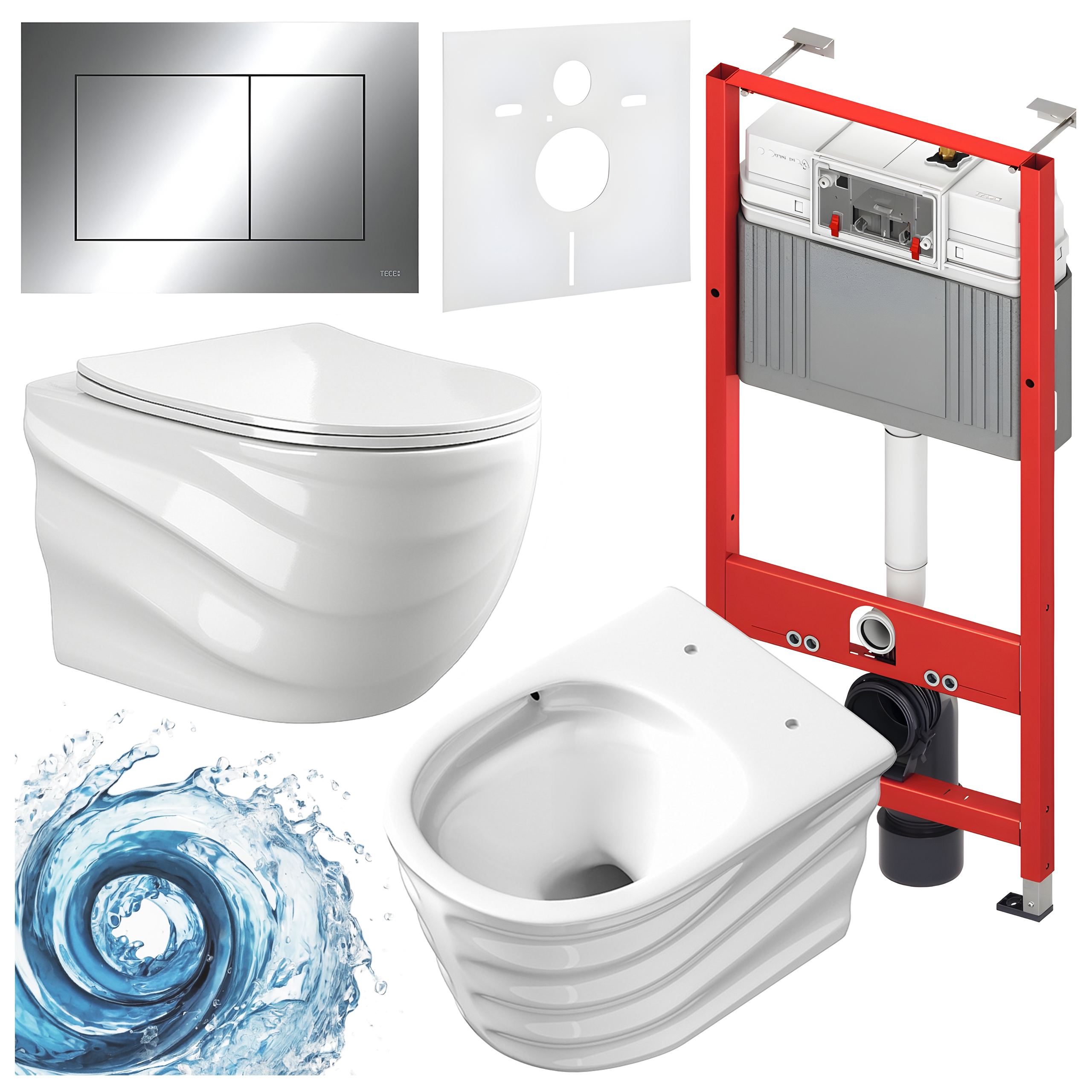 Sisseehitatud WC-poti komplekt HYD3291