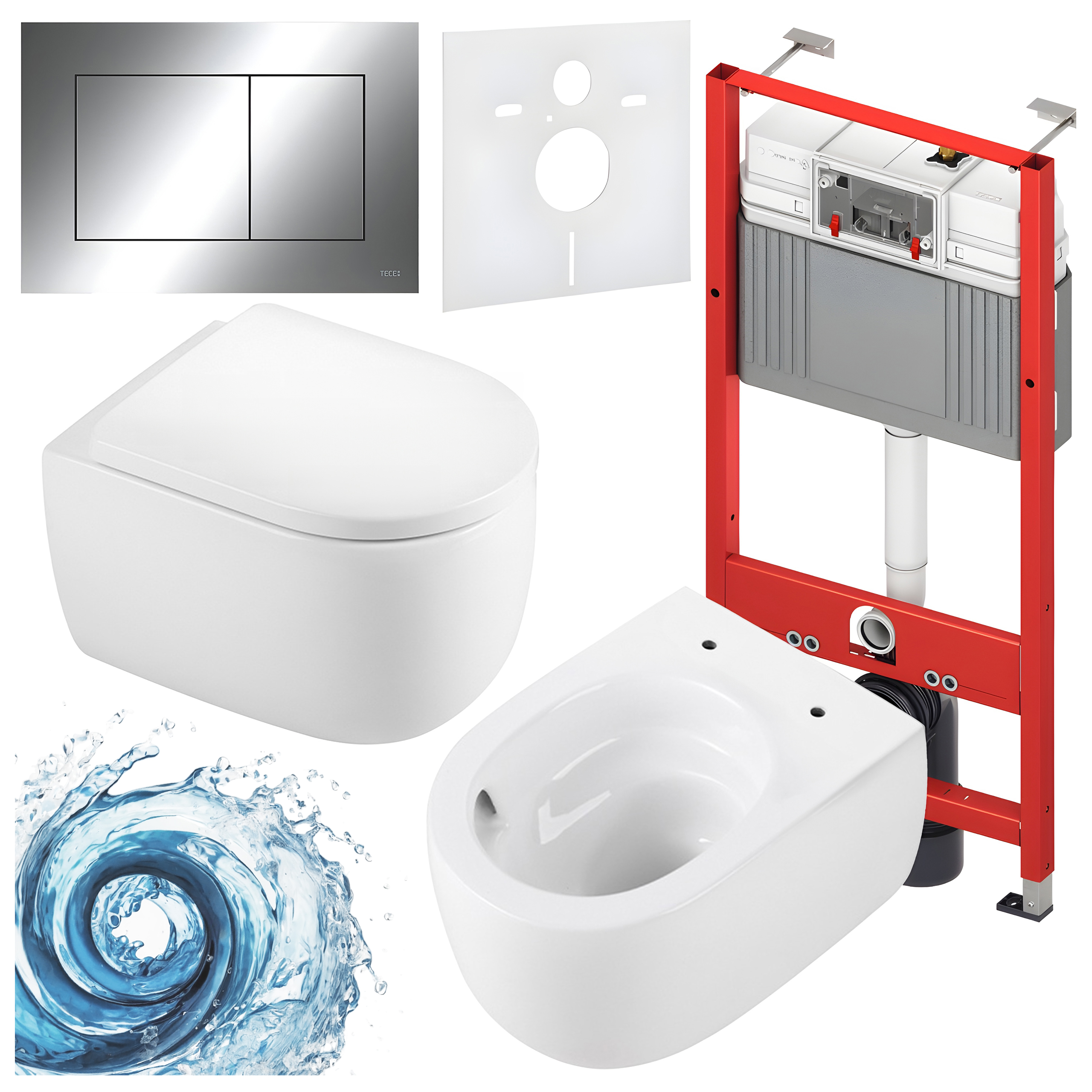 Sisseehitatud WC-poti komplekt HYD3283