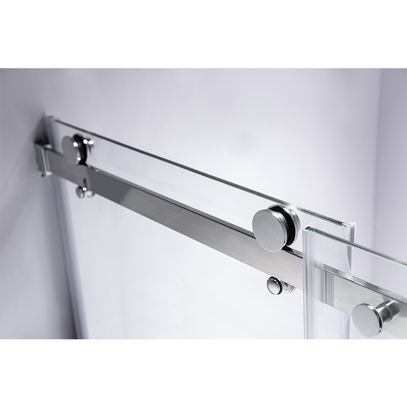 DRZWI PRYSZNICOWE PRZESUWNE DO WNĘKI SH03G CHROM 145-150 CM 8 MM