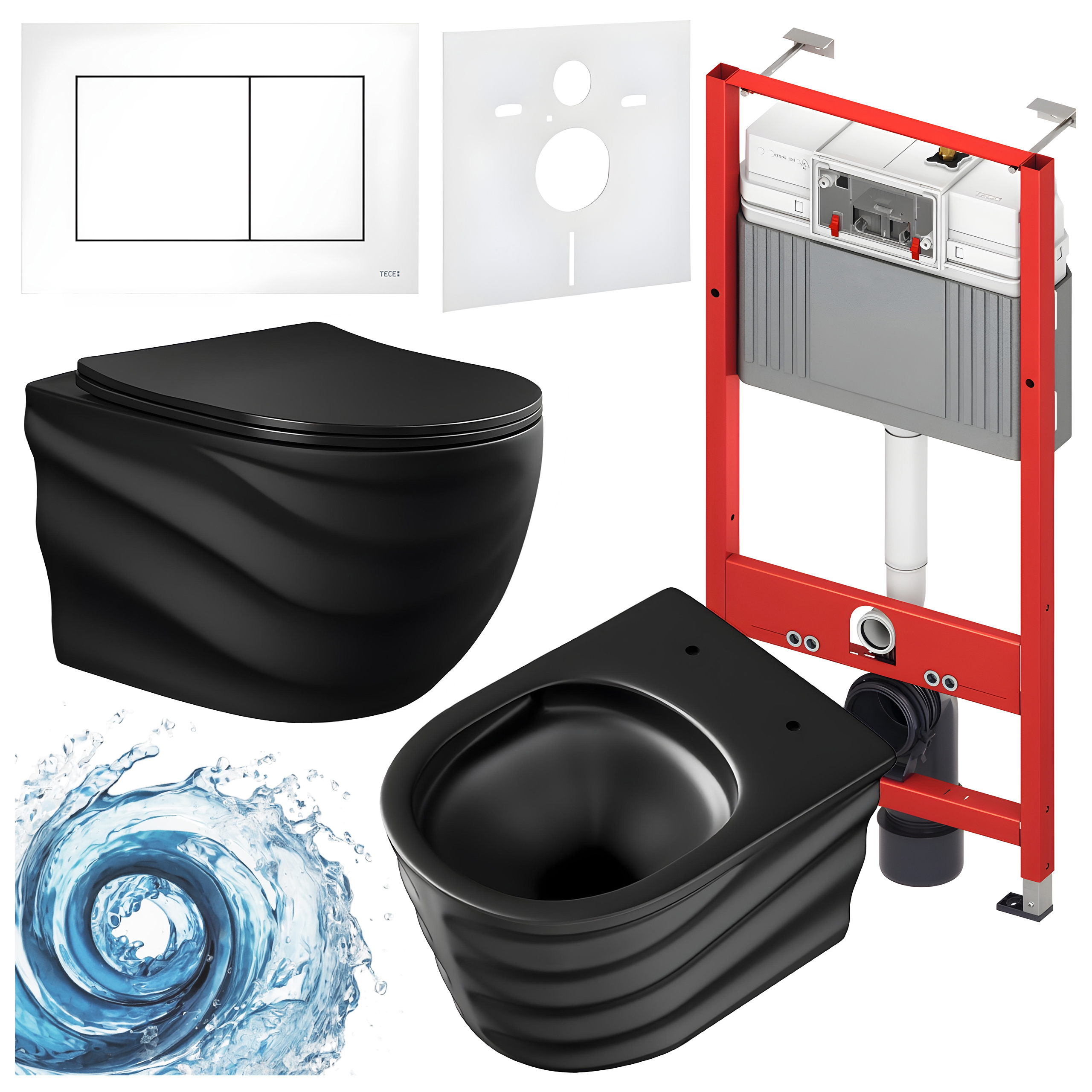 Sisseehitatud WC-poti komplekt HYD3304