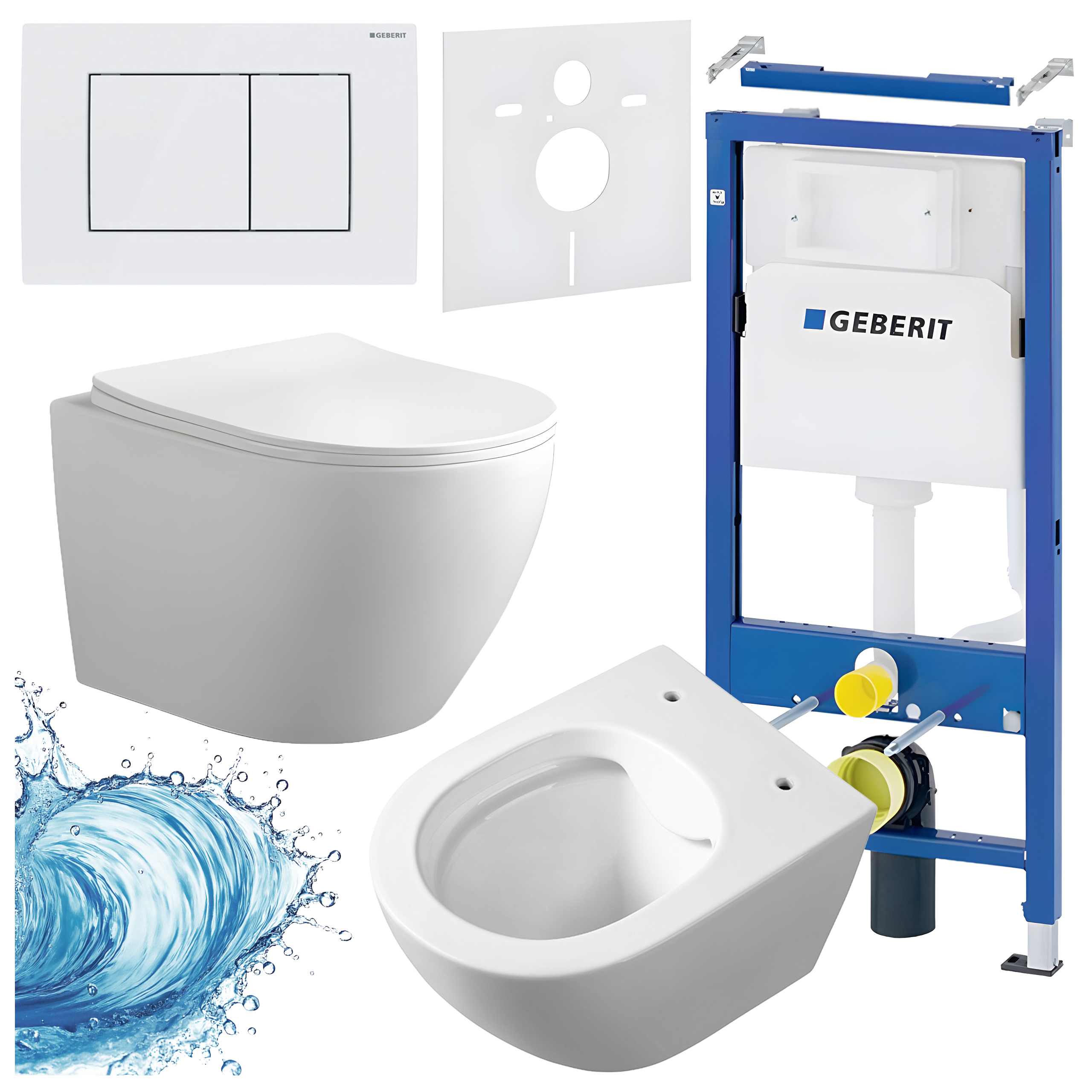 Sisseehitatud WC-poti komplekt HYD3193