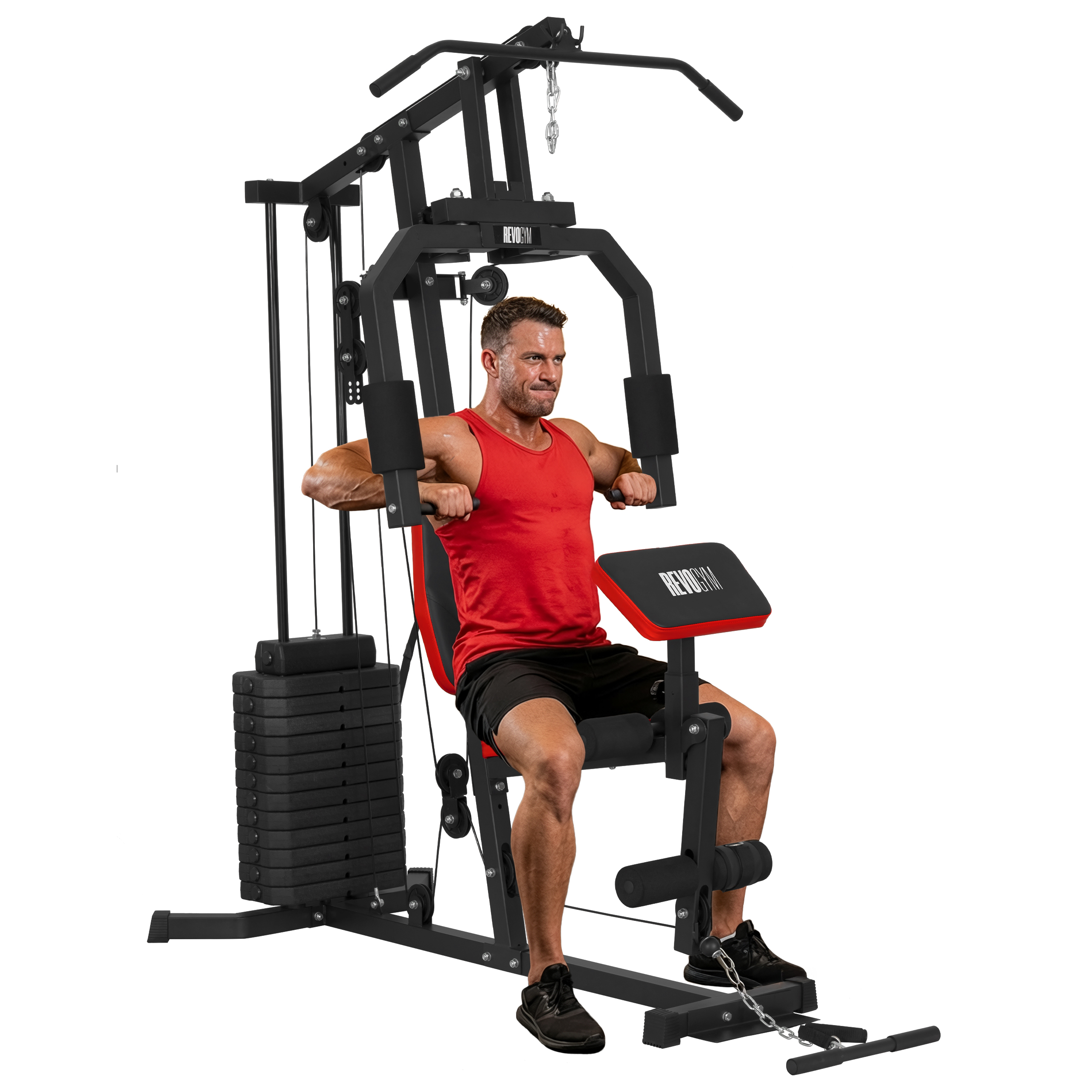 ATLAS DO ĆWICZEŃ  WIELOFUNKCYJNY TRENINGOWY SIŁOWNIA DOMOWA LS04 72KG LS04