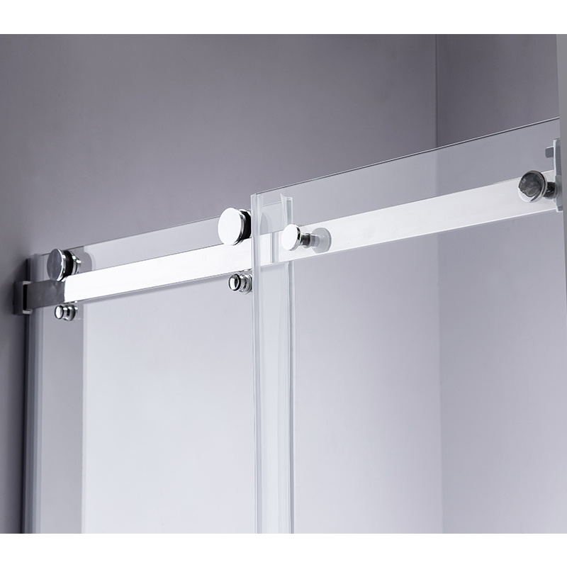 DRZWI PRYSZNICOWE PRZESUWNE DO WNĘKI SH03G CHROM 145-150 CM 8 MM