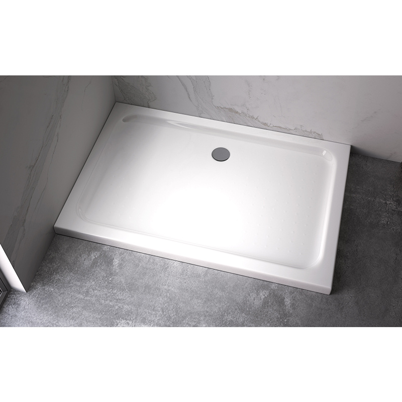 KABINA PRYSZNICOWA PROSTOKĄTNA + BRODZIK KZ12A/ST03E CZARNA/BIAŁY 90x80 CM