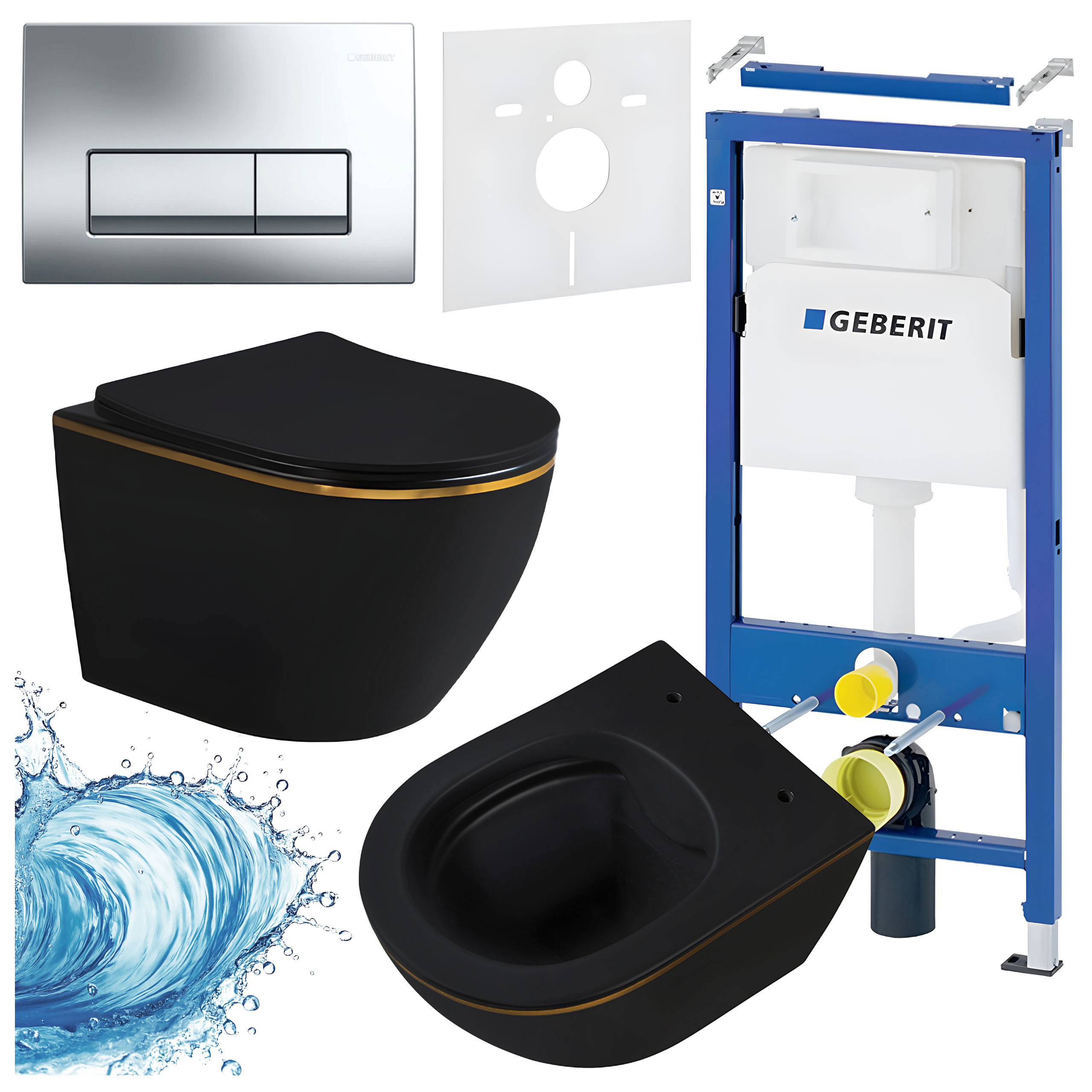 Sisseehitatud WC-poti komplekt HYD3338