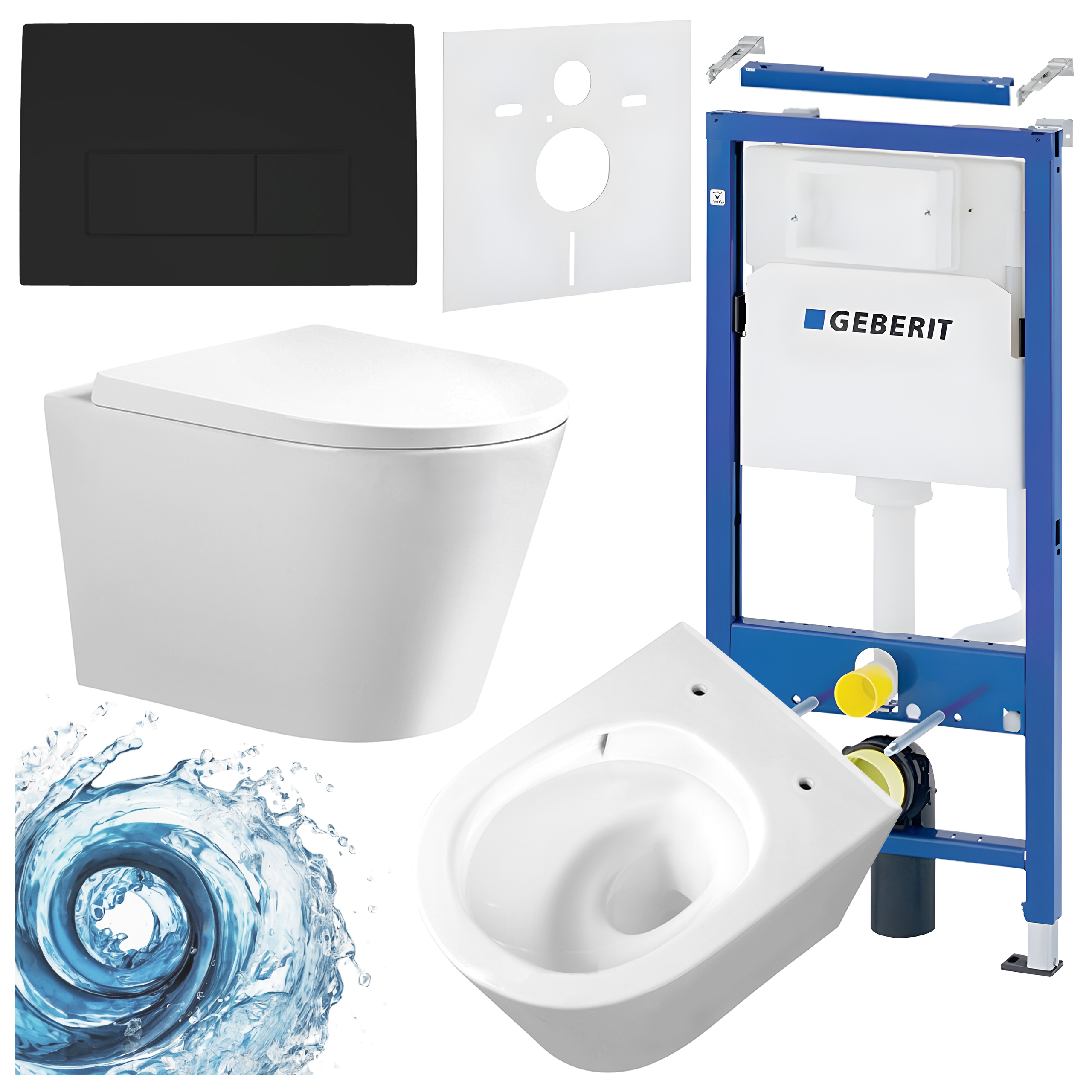 Sisseehitatud WC-poti komplekt HYD2315