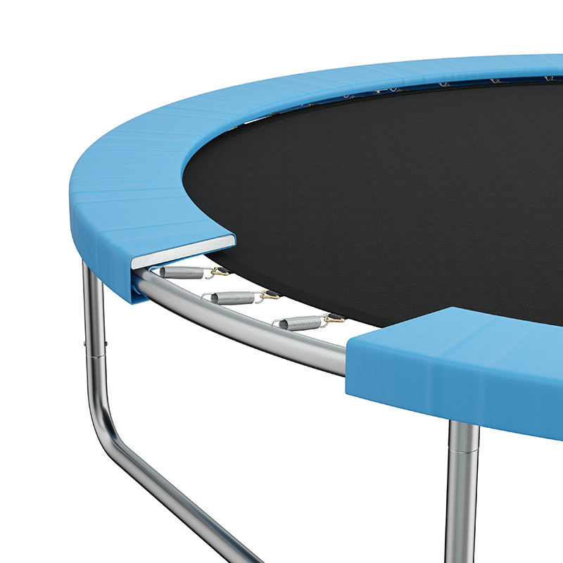 TRAMPOLINA OGRODOWA DLA DZIECI ZUMA 8FT CZARNO/NIEBIESKA 244 CM 8FT-ZUMA-244