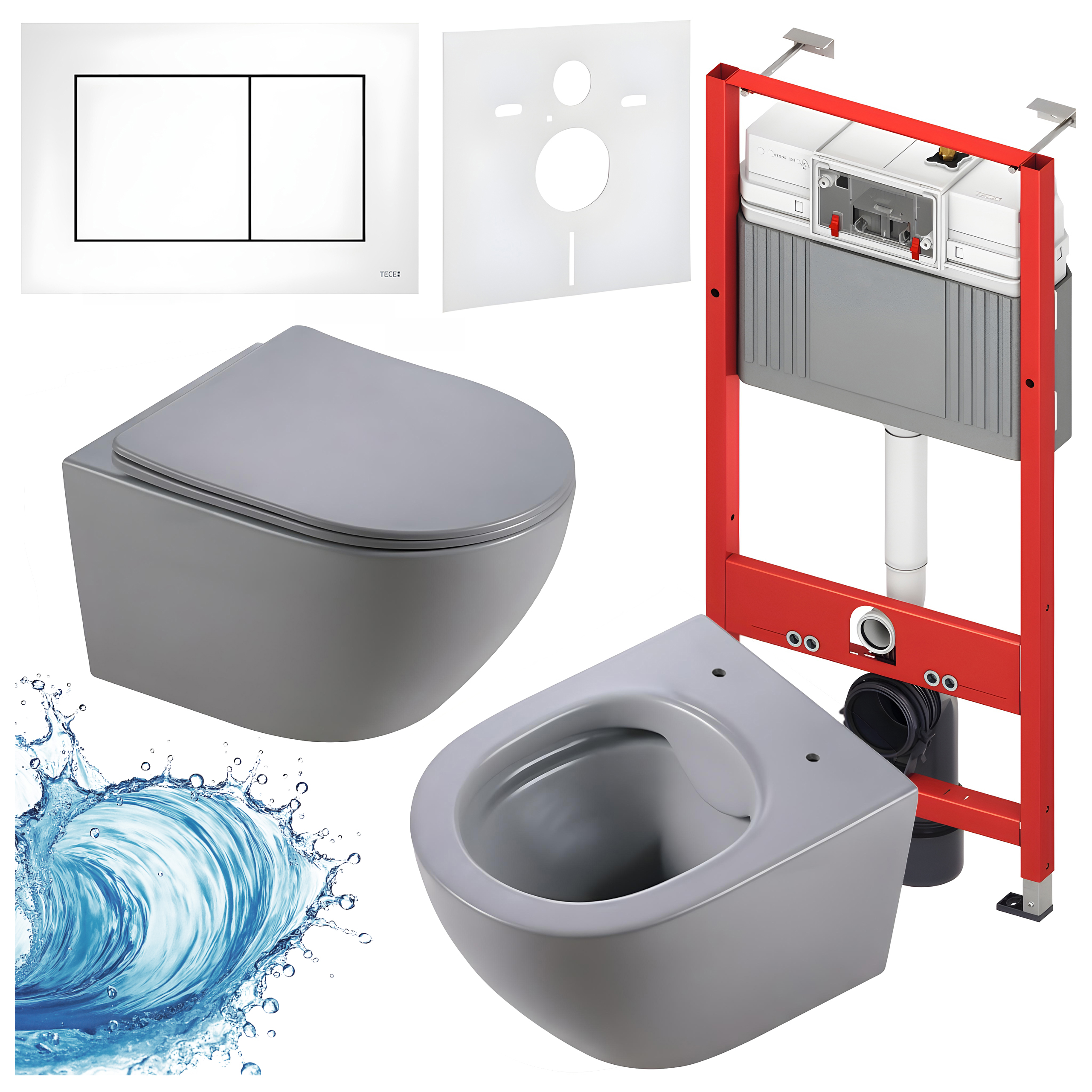 Sisseehitatud WC-poti komplekt HYD3306