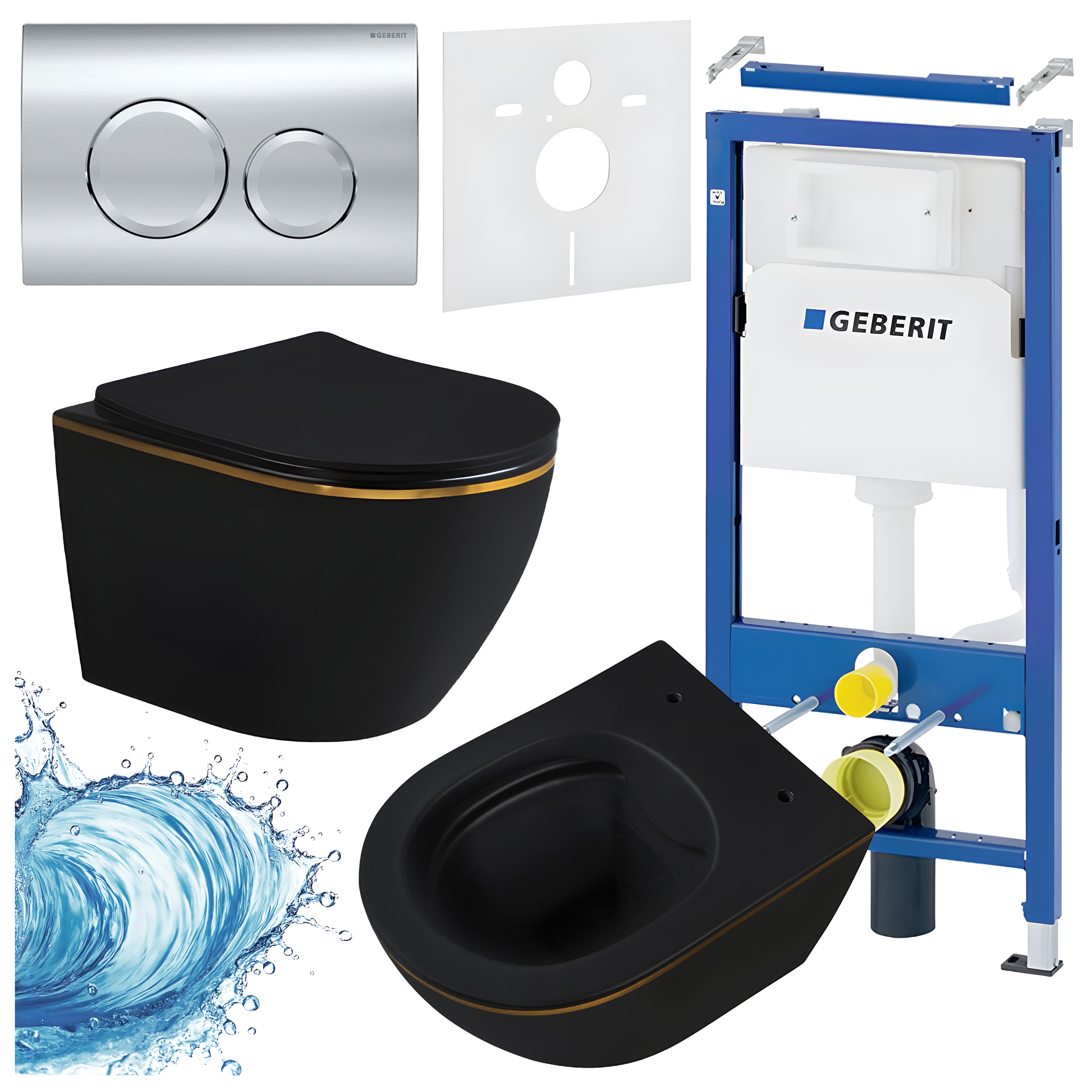 Sisseehitatud WC-poti komplekt HYD3344