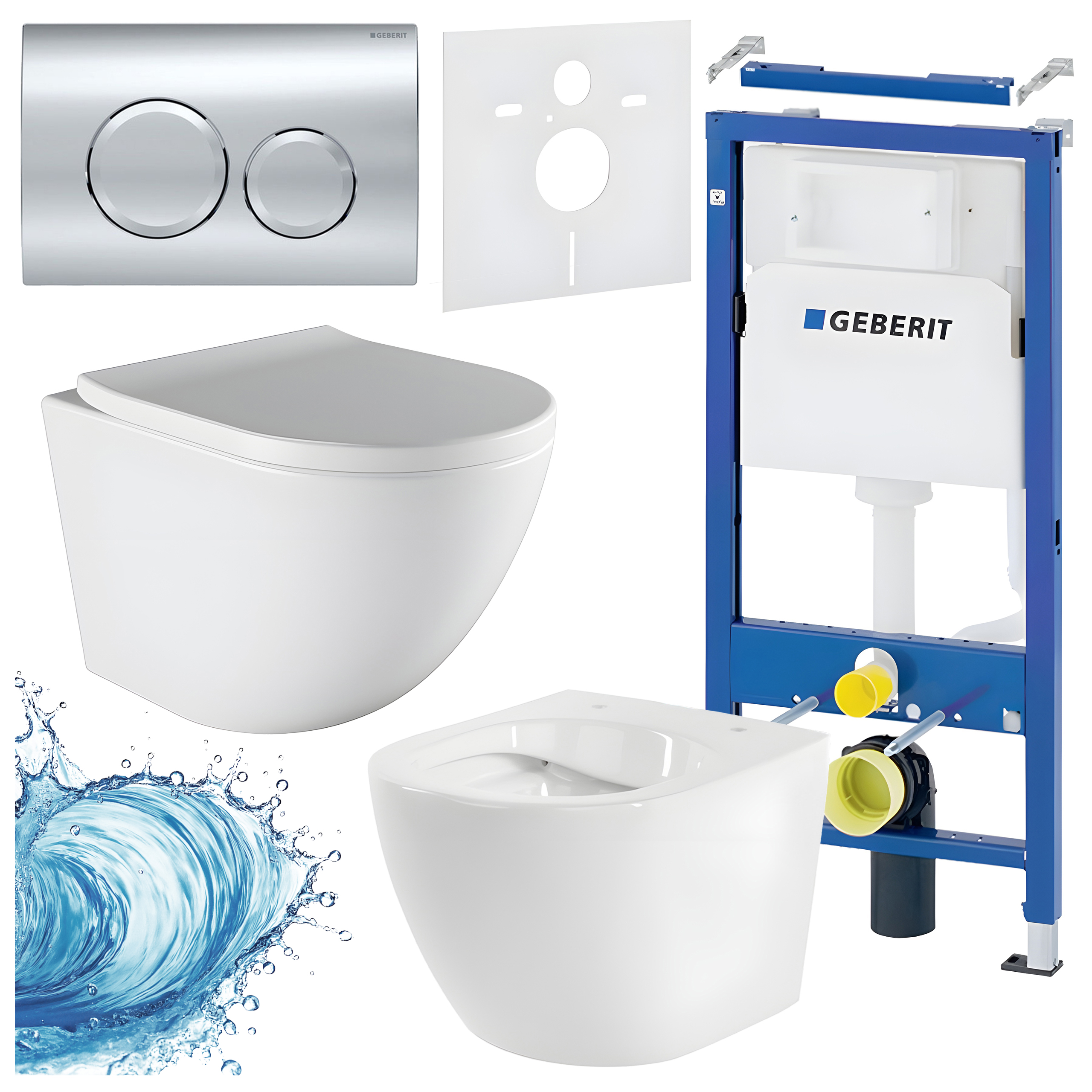 Sisseehitatud WC-poti komplekt HYD3447