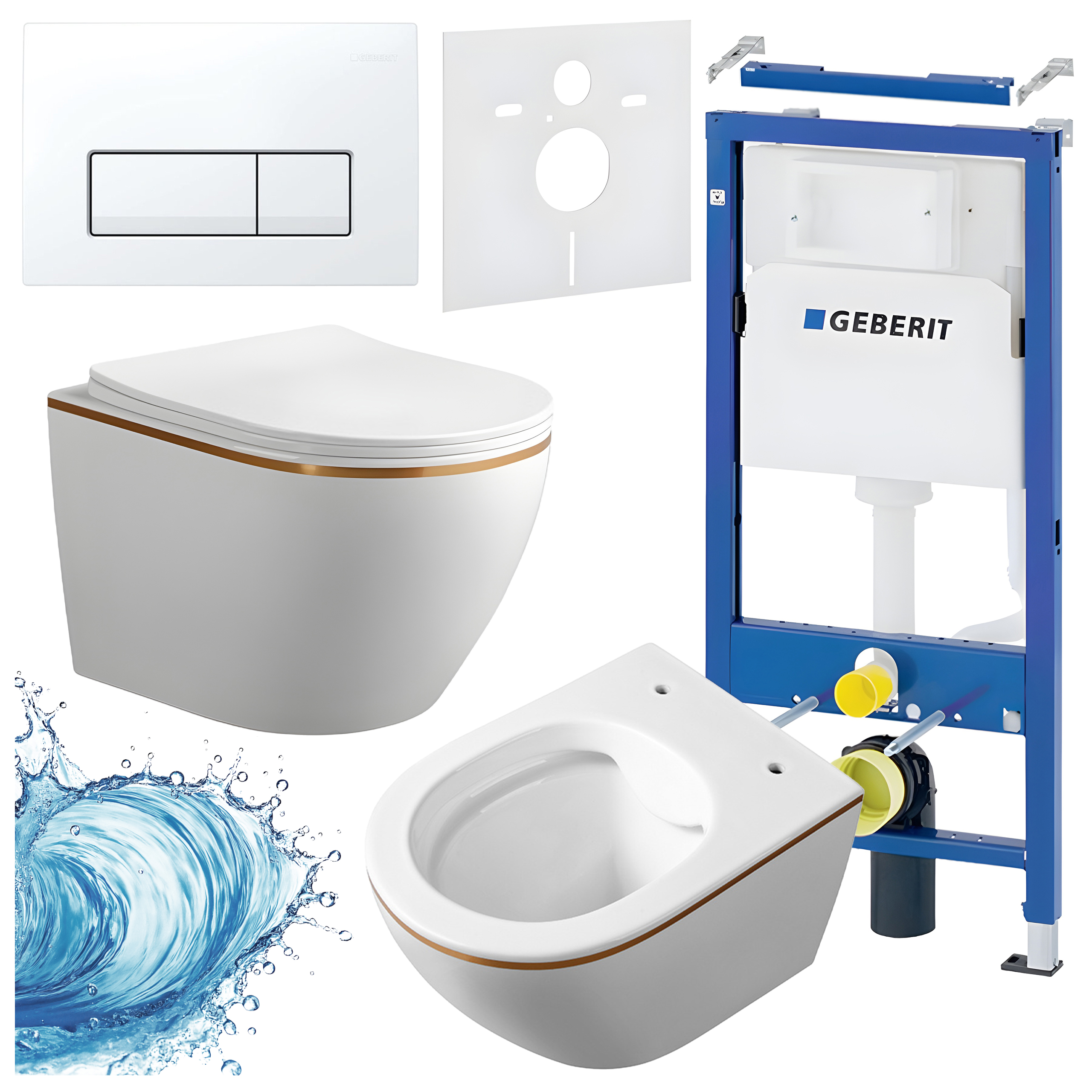Sisseehitatud WC-poti komplekt HYD3330