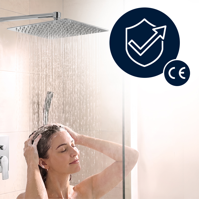DESZCZOWNICA SLIM KWADRATOWA CHROM DES-PR-1-CH-30