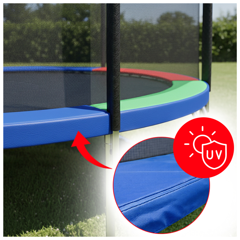 TRAMPOLINA OGRODOWA DLA DZIECI SKY 10FT WIELOKOLOROWA 305 CM