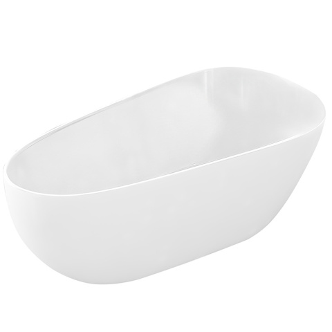 WANNA WOLNOSTOJĄCA BALI 508C BIAŁA PRZELEW CHROM 160x80 CM BALI-508C-160X80