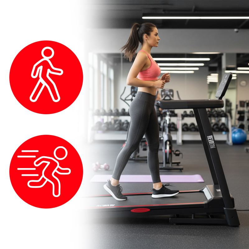 BIEŻNIA ELEKTRYCZNA TRENINGOWA DOMOWA RUN-1 1-16 KM/H 140 KG 230 V BLUETOOTH