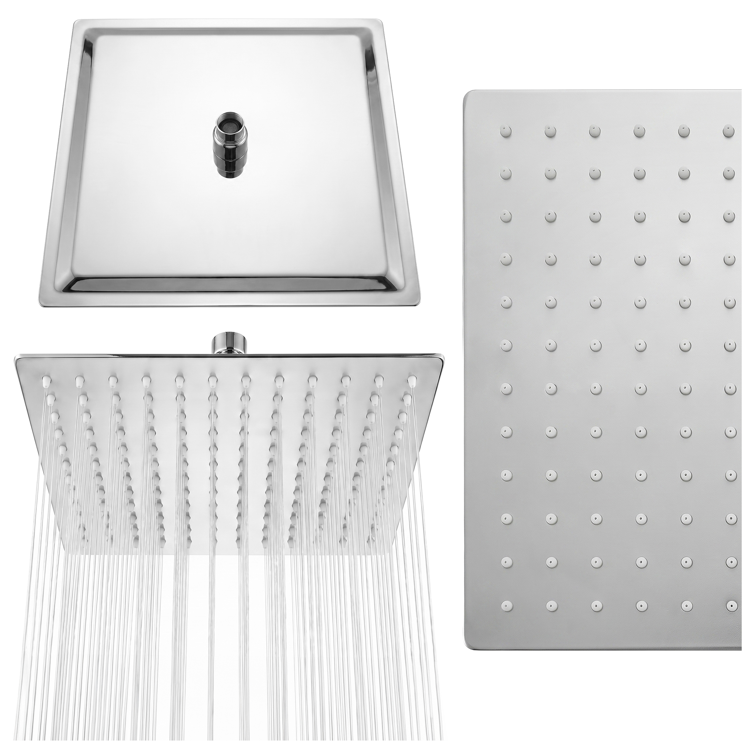 DESZCZOWNICA SLIM KWADRATOWA CHROM DES-PR-1-CH-30