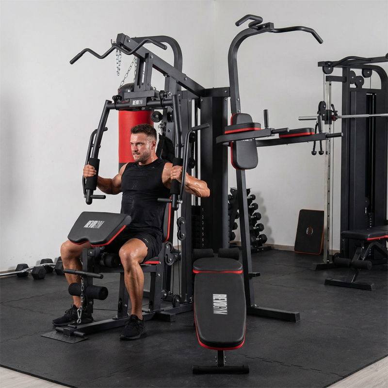 ATLAS DO ĆWICZEŃ WIELOSTANOWISKOWY TRENINGOWY SIŁOWNIA DOMOWA LS06 90KG LS06