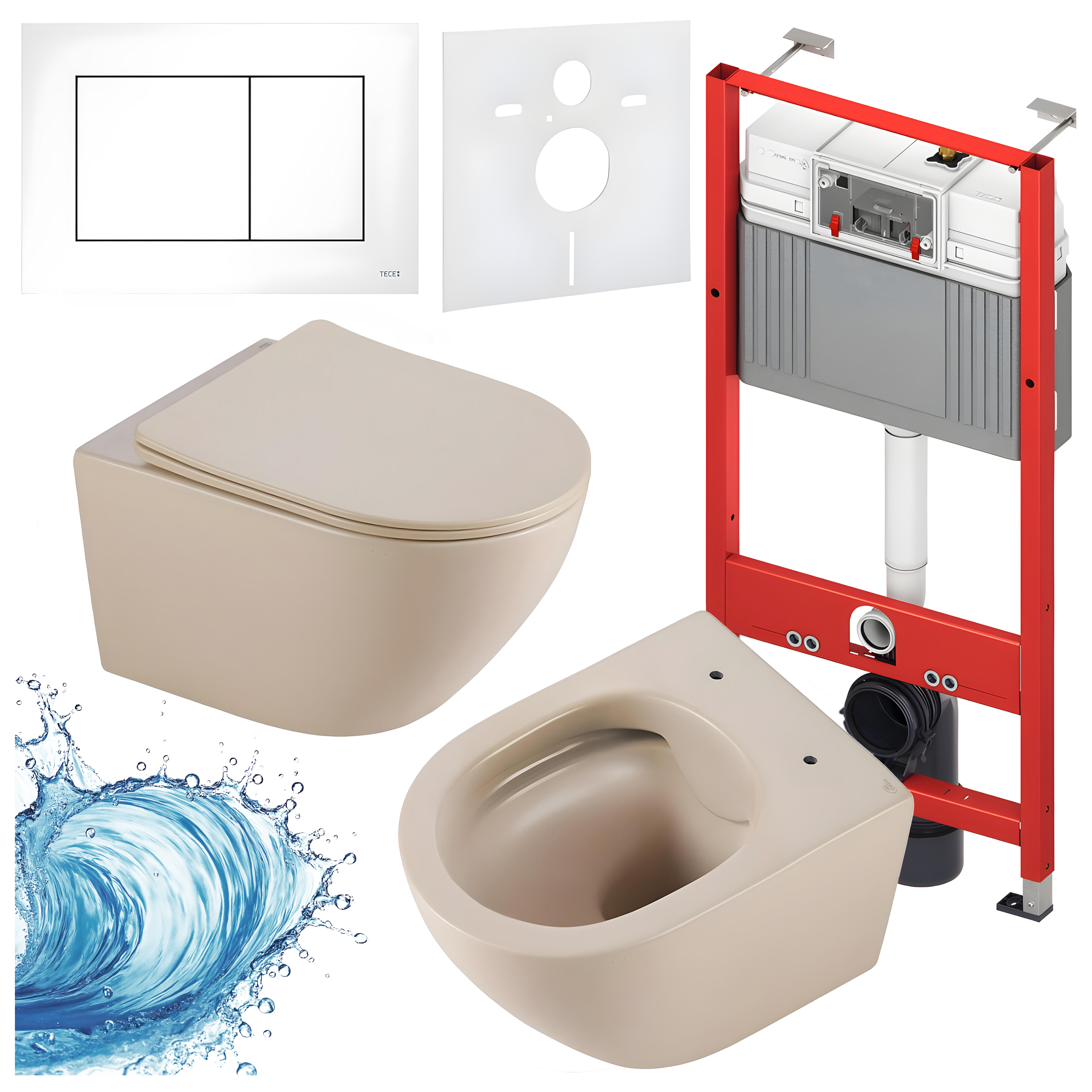 Sisseehitatud WC-poti komplekt HYD3312
